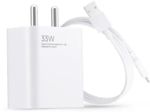 Mi 33 W SonicCharge 3 A Wall Charger for Mobile with Detachable Cable (White, Cable Included)