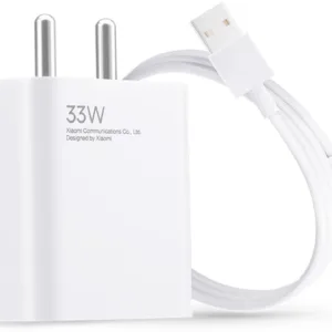 Mi 33 W SonicCharge 3 A Wall Charger for Mobile with Detachable Cable (White, Cable Included)